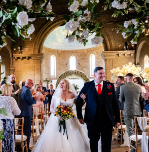 wedding bouquet bride and groom whitby